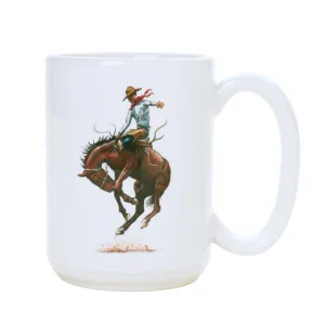Saddle Bronc Art Coffee Mug toilet seat cover, slow close seat