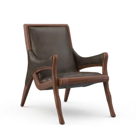 Saddle Leather Accent Chair