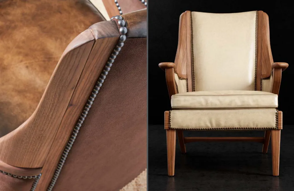Saddle Leather Arm Chair