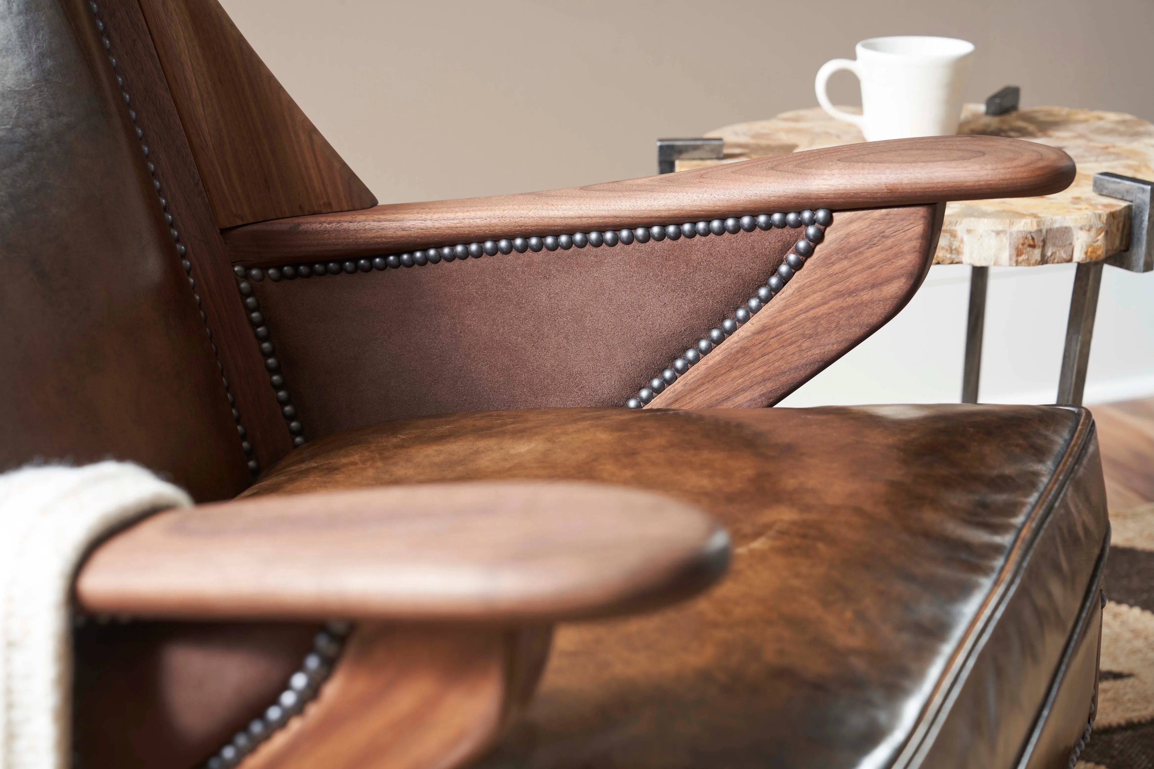 Saddle Leather Arm Chair