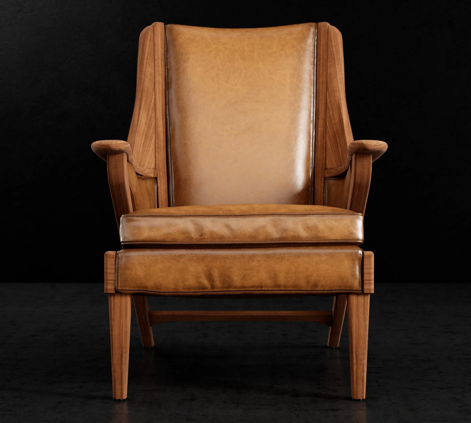 Saddle Leather Arm Chair