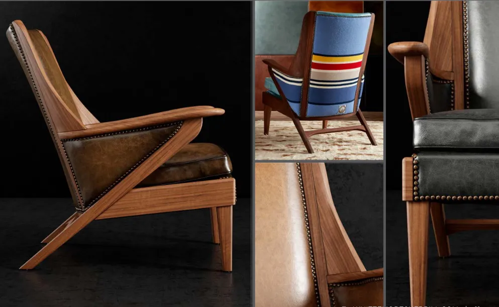 Saddle Leather Arm Chair