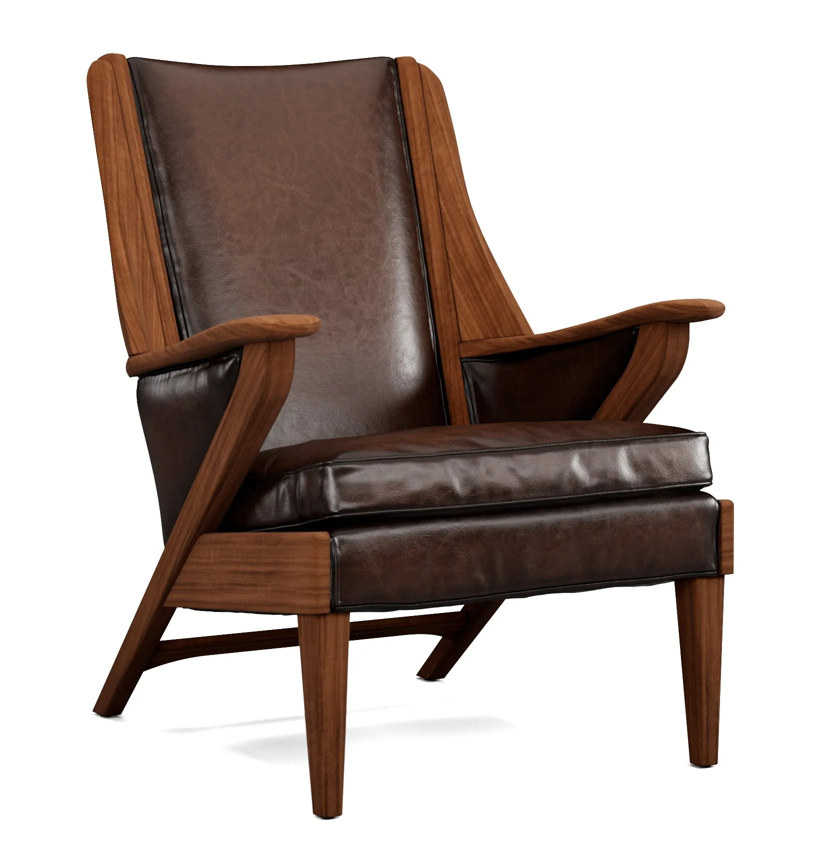 Saddle Leather Arm Chair