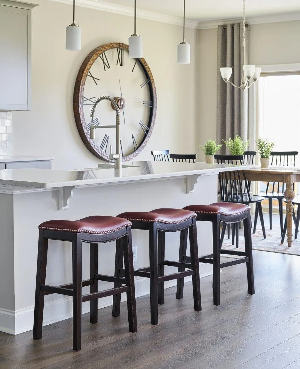 Saddle Style Counter Stools