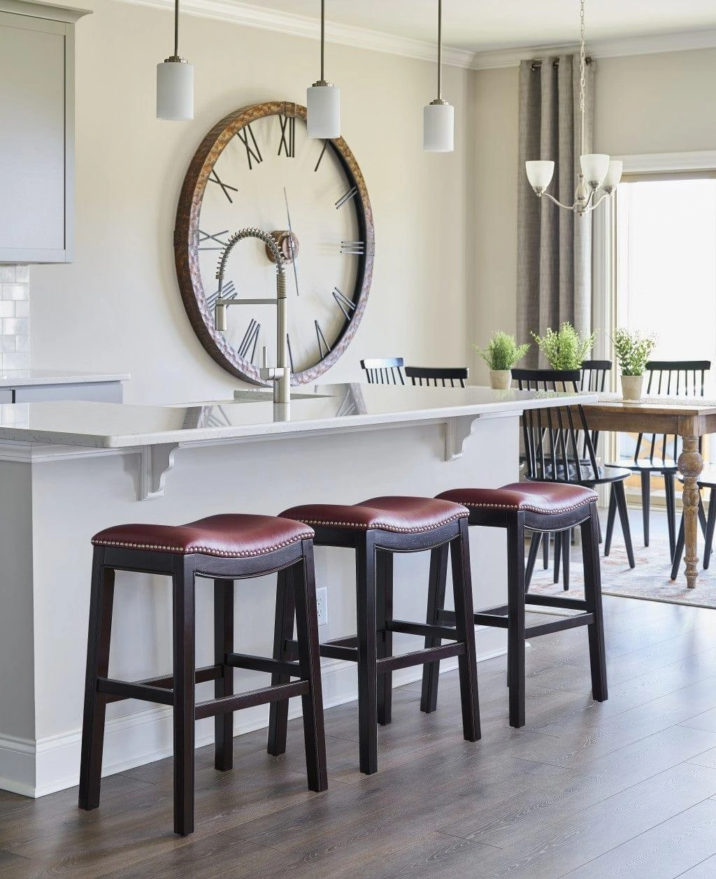 Saddle Style Counter Stools