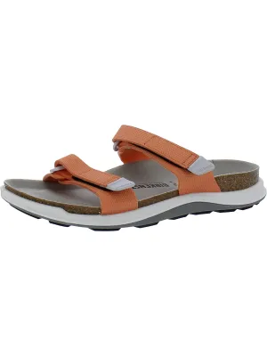 Sahara Womens Faux Leather Slide Sport Sandals