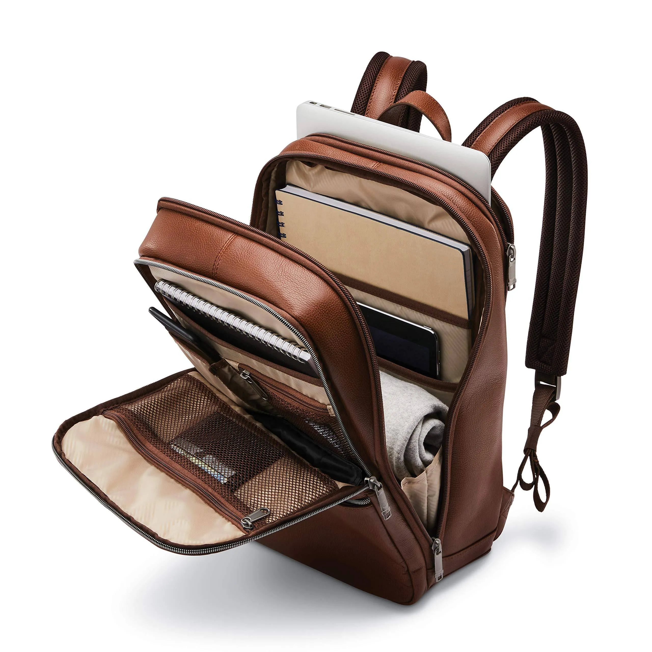 Samsonite Classic Leather Slim Backpack Bags Samsonite