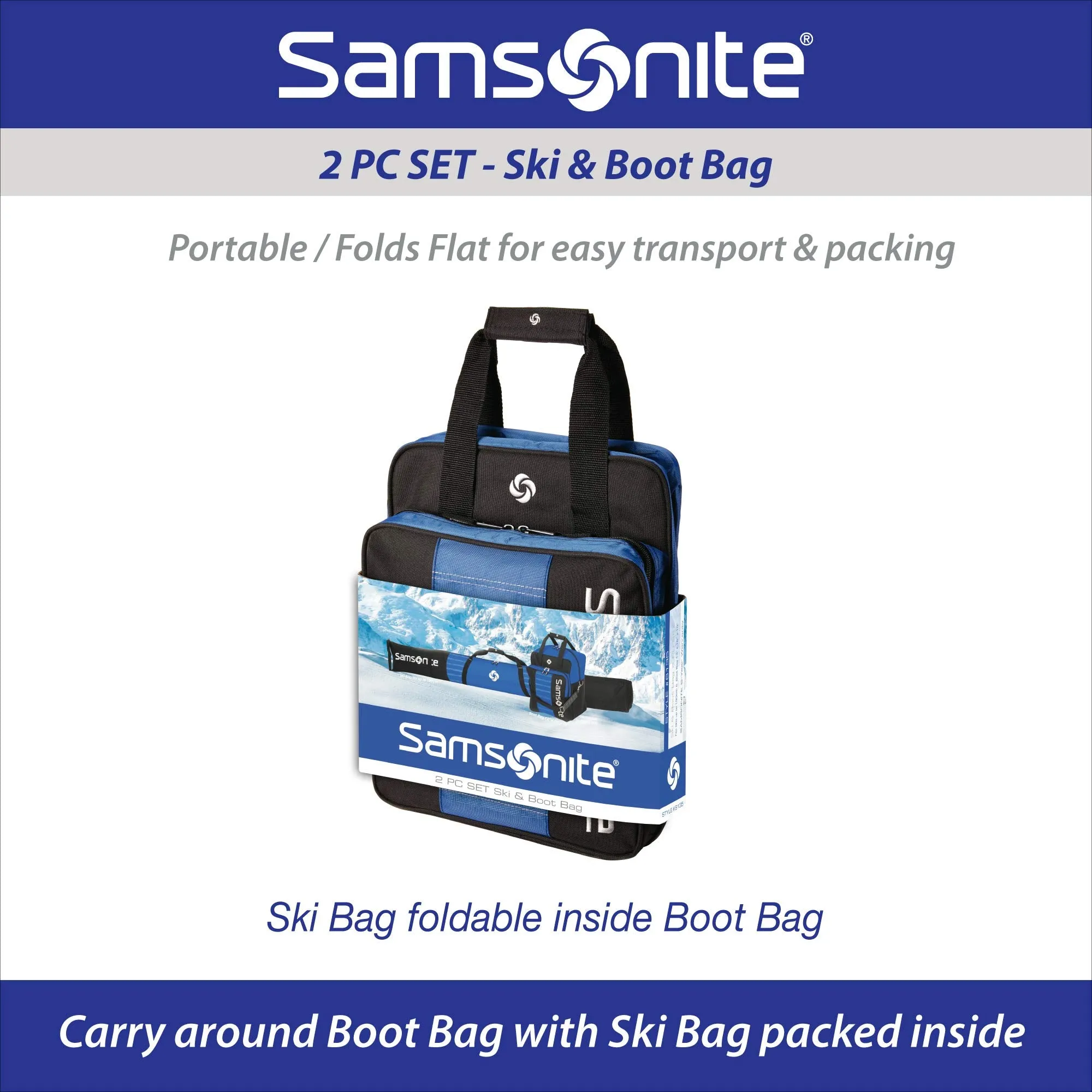 Samsonite Deluxe Ski and Boot Bag /2PC Set Bags Samsonite