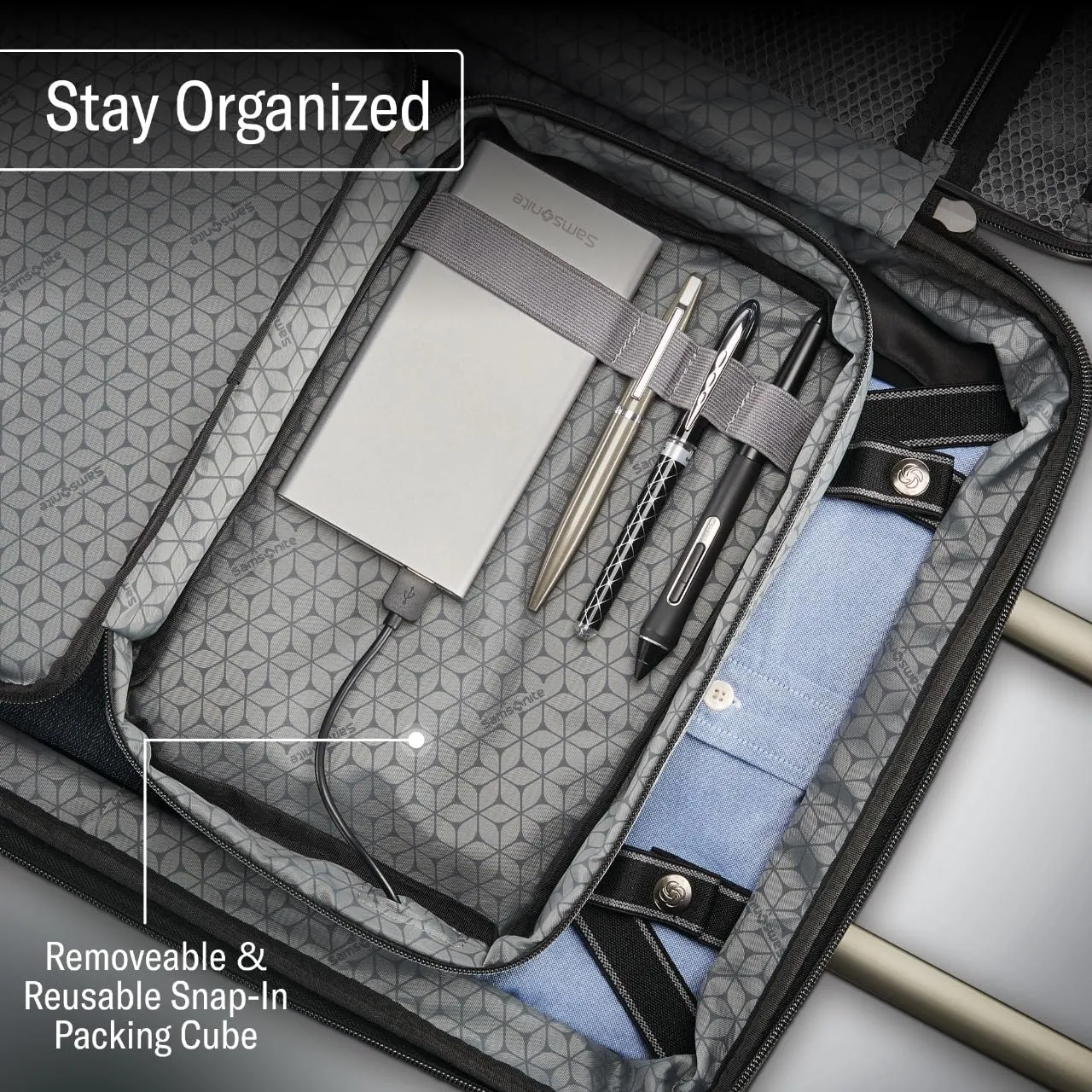 Samsonite Octiv 3-Piece Set (22/24/28) Hardside Spinner Bags Samsonite