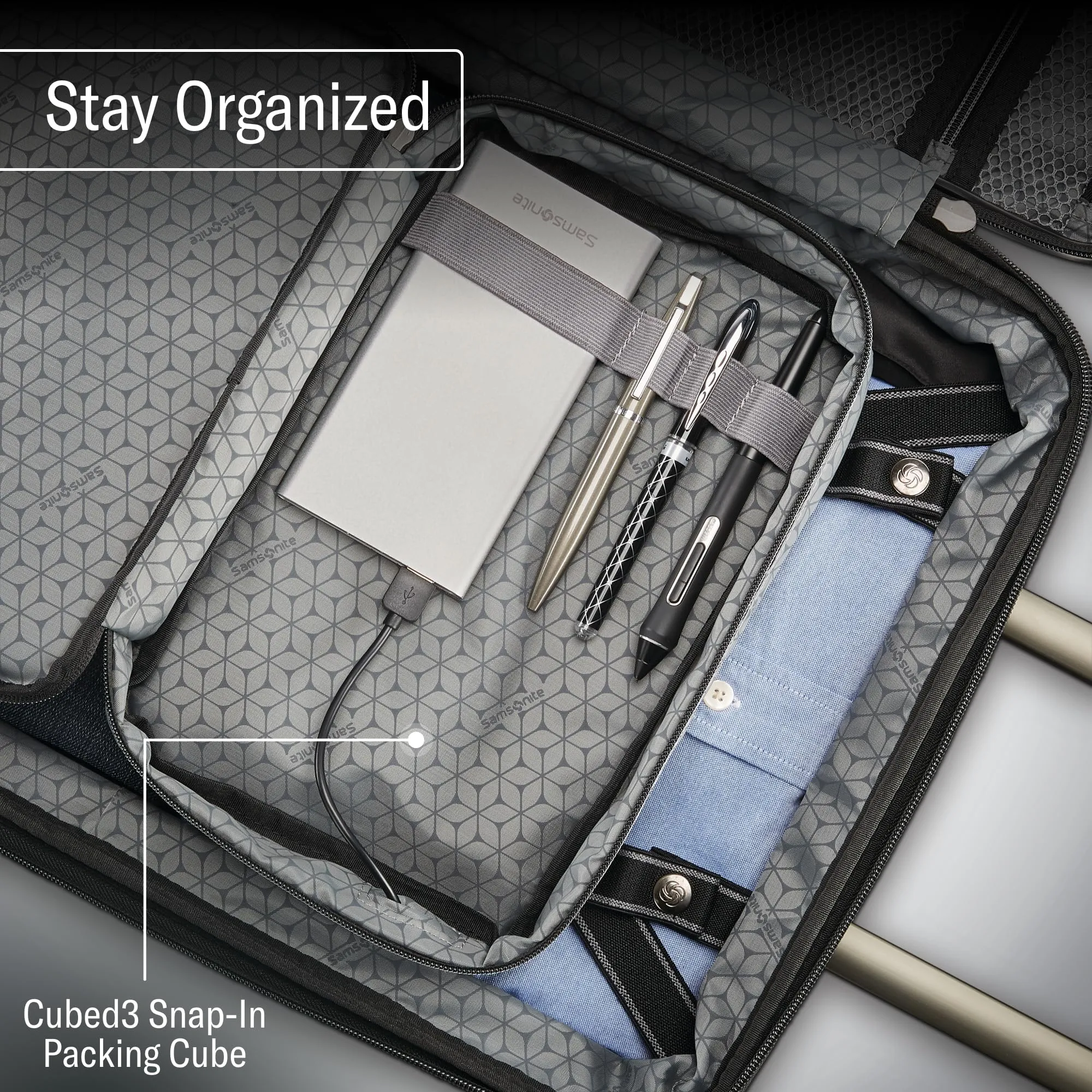 Samsonite Octiv 3-Piece Set (22/24/28) Hardside Spinner Bags Samsonite