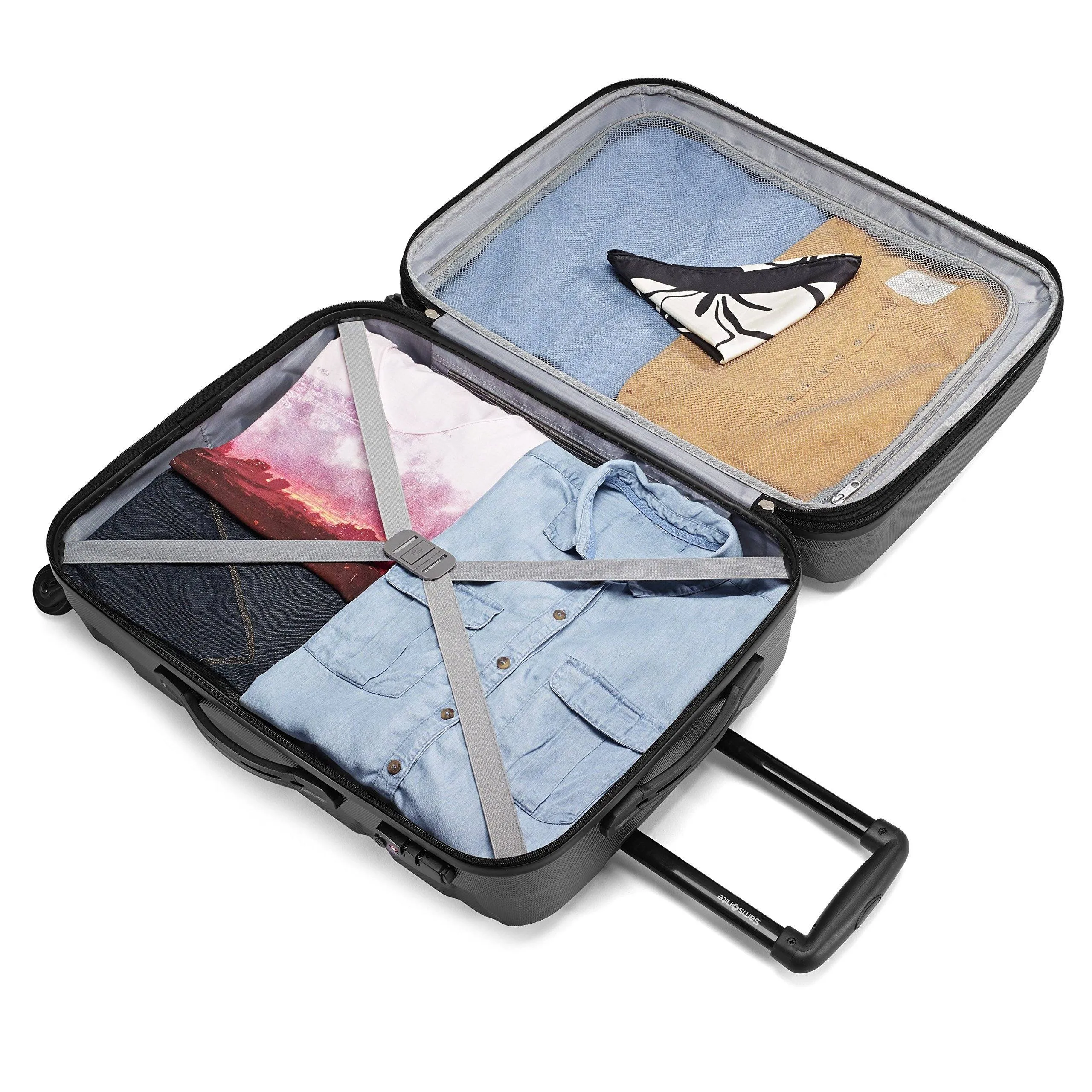 Samsonite Omni PC 2 Piece Set (20"/24") Hardshell 4-Wheel Luggage Sets Bags Samsonite