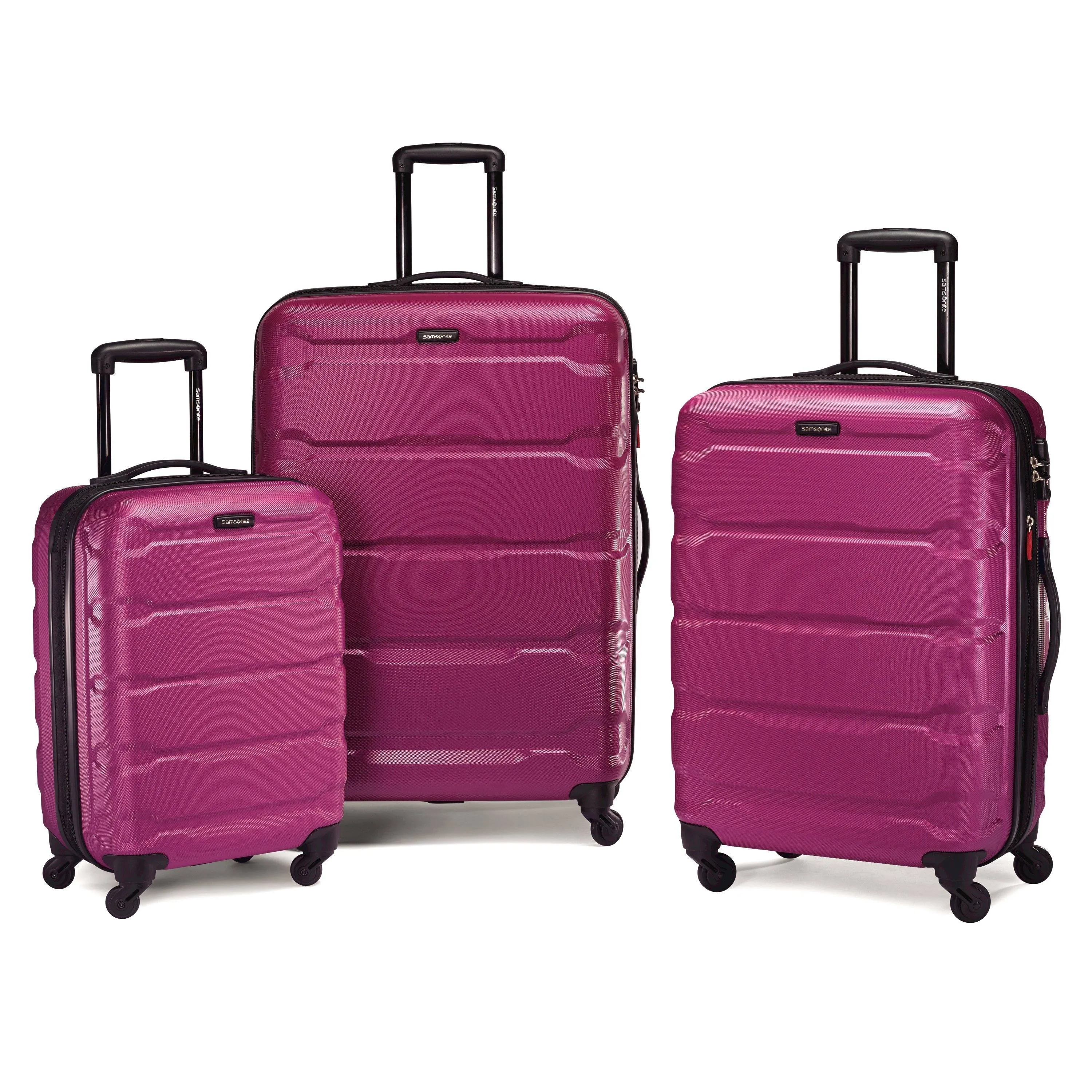 Samsonite Omni PC 3 Piece Set (20"/24"/28") Hardshell 4-Wheel Luggage Sets Bags Samsonite