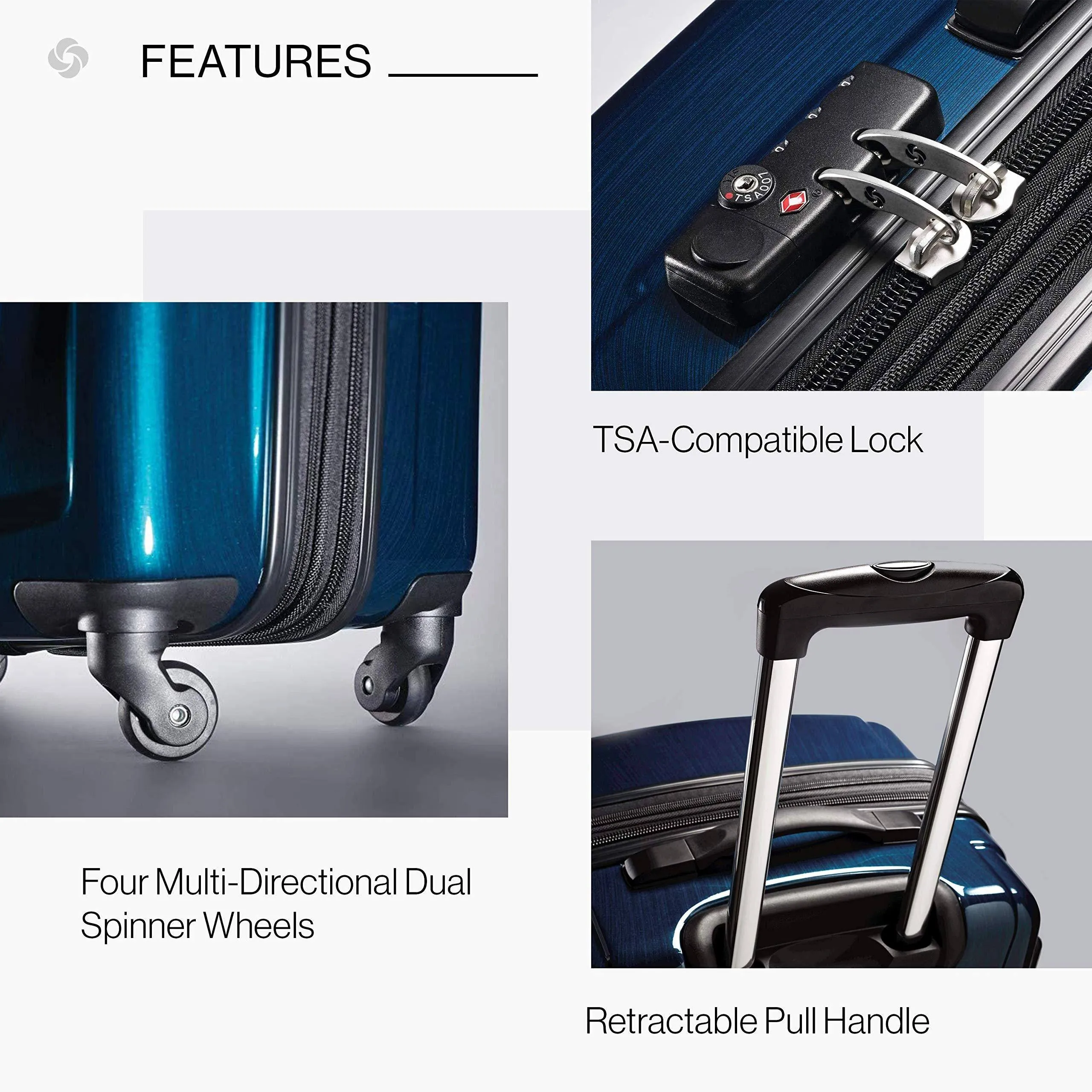 Samsonite Winfield 2 24" 4-Wheel Medium Luggage Bags Samsonite