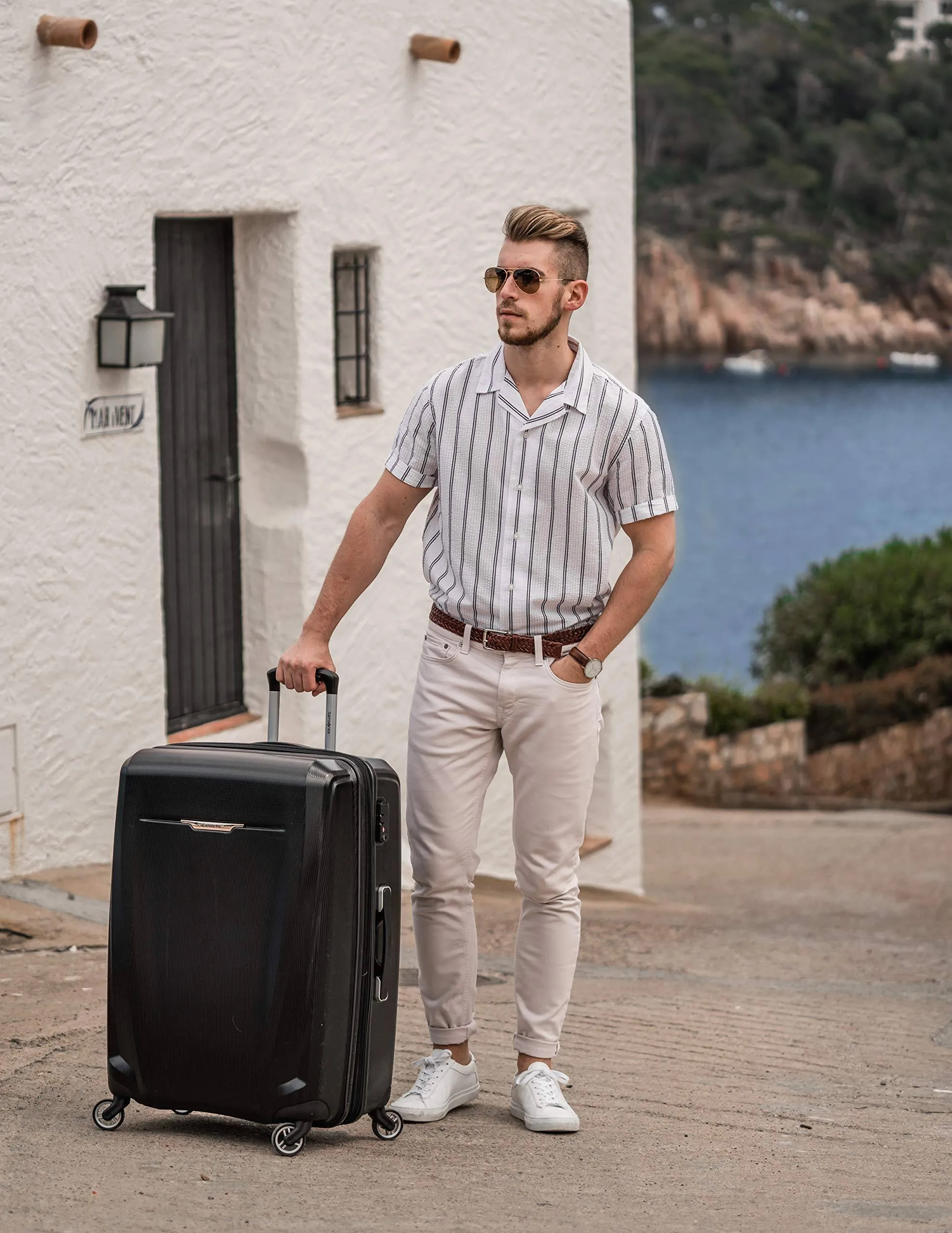 Samsonite Winfield 3 DLX Checked-Large 28-Inch 4-Wheel Large Luggage Bags Samsonite