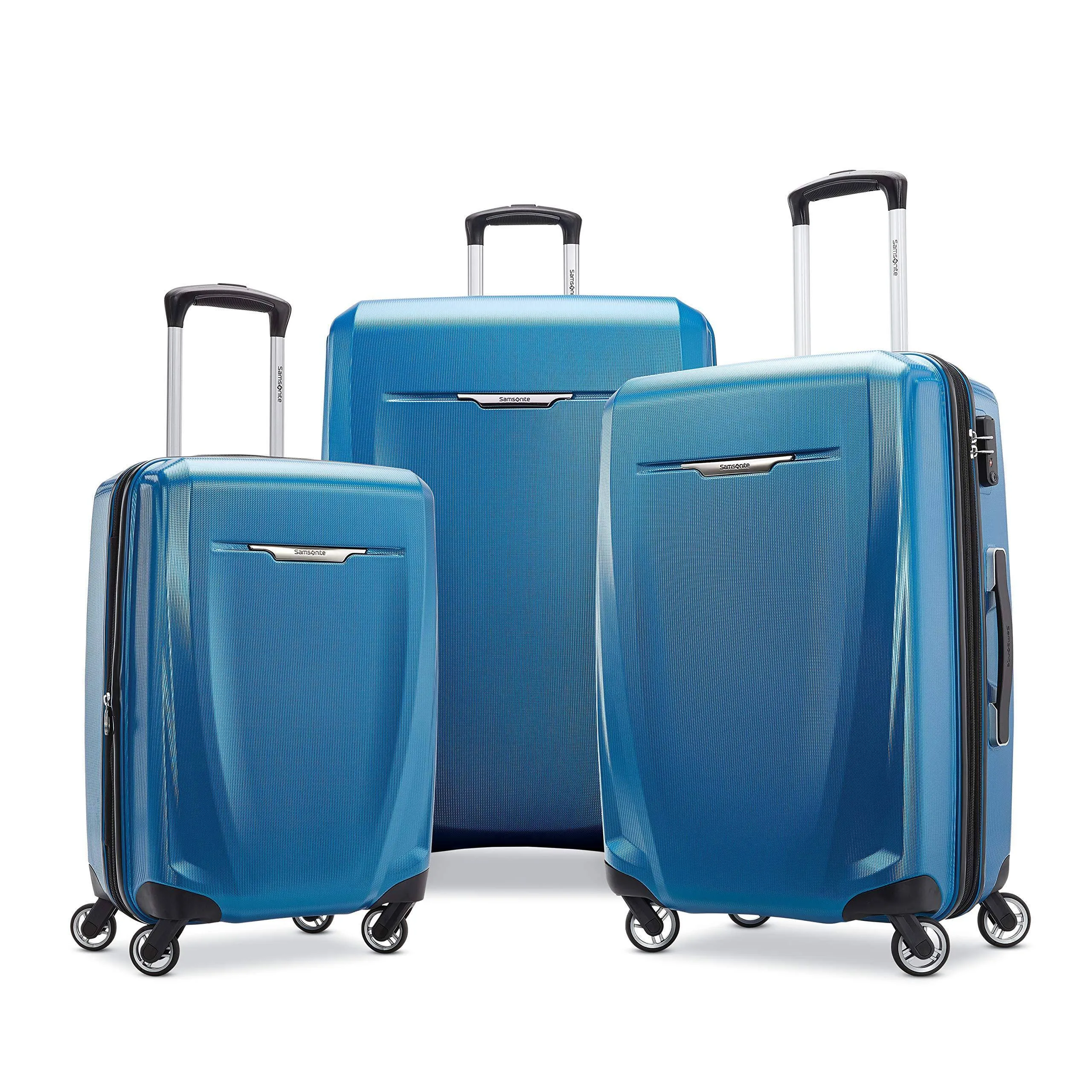 Samsonite Winfield 3 DLX Checked-Medium 25-Inch 4-Wheel Medium Luggage Bags Samsonite