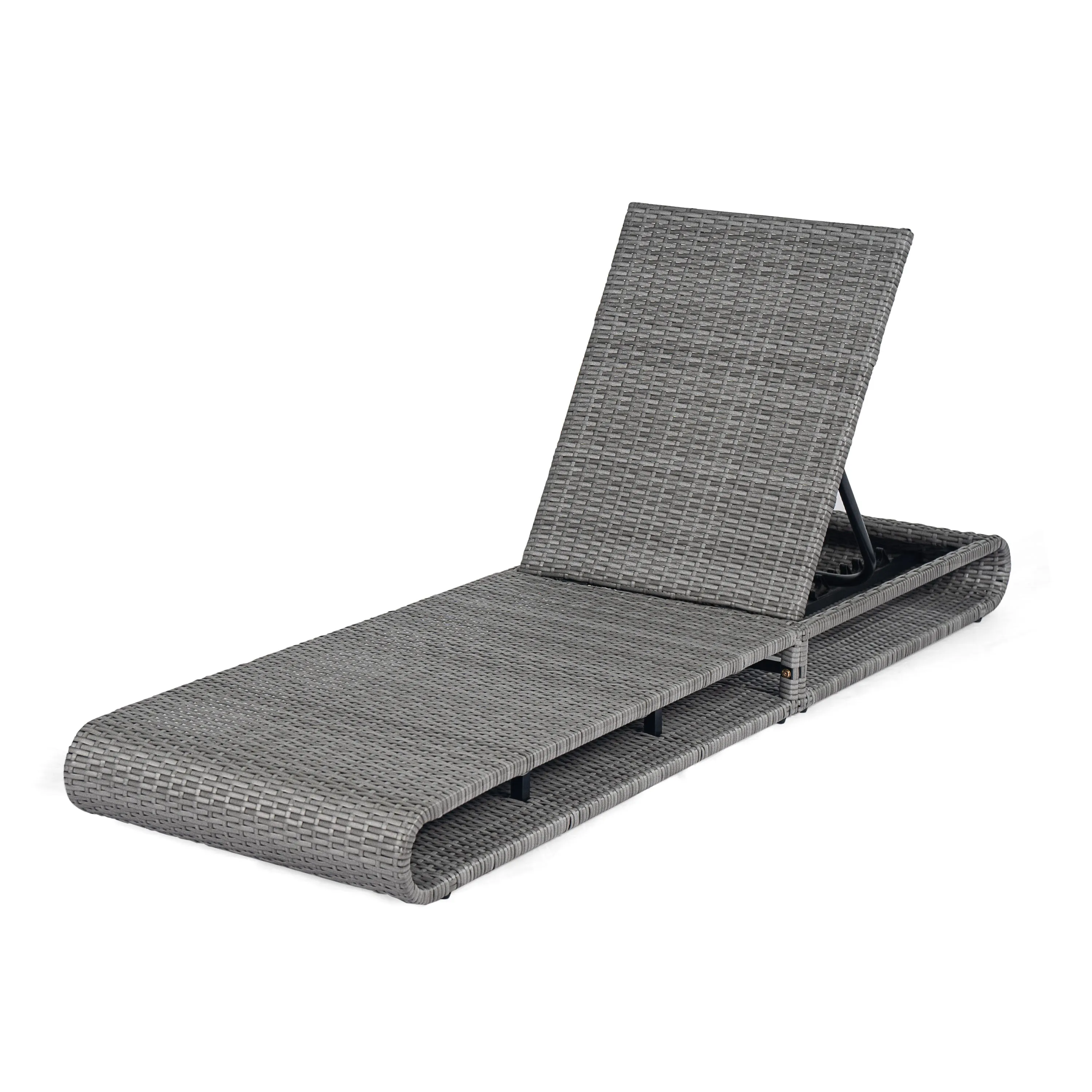 Sancty Outdoor PE Rattan Chaise Lounge