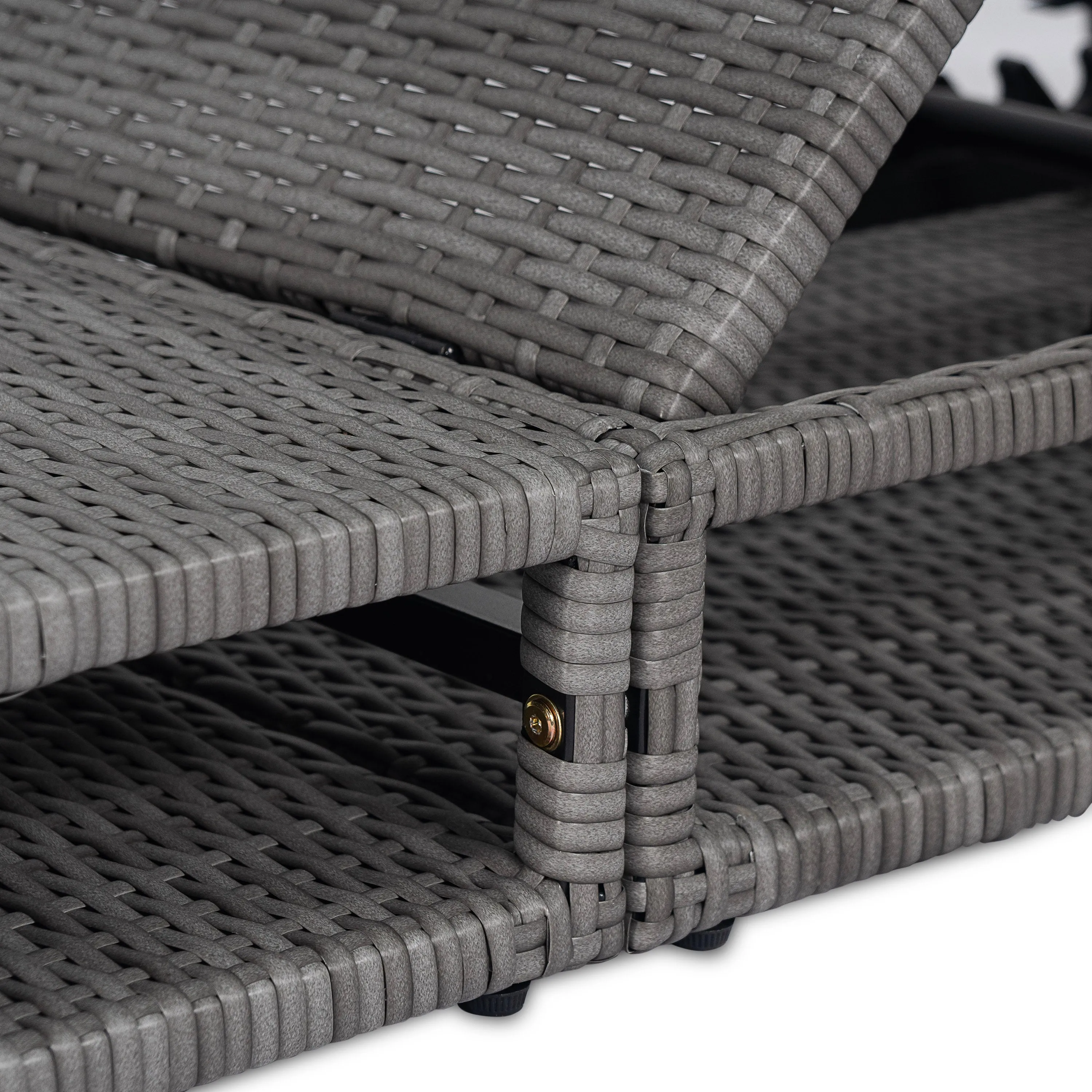Sancty Outdoor PE Rattan Chaise Lounge