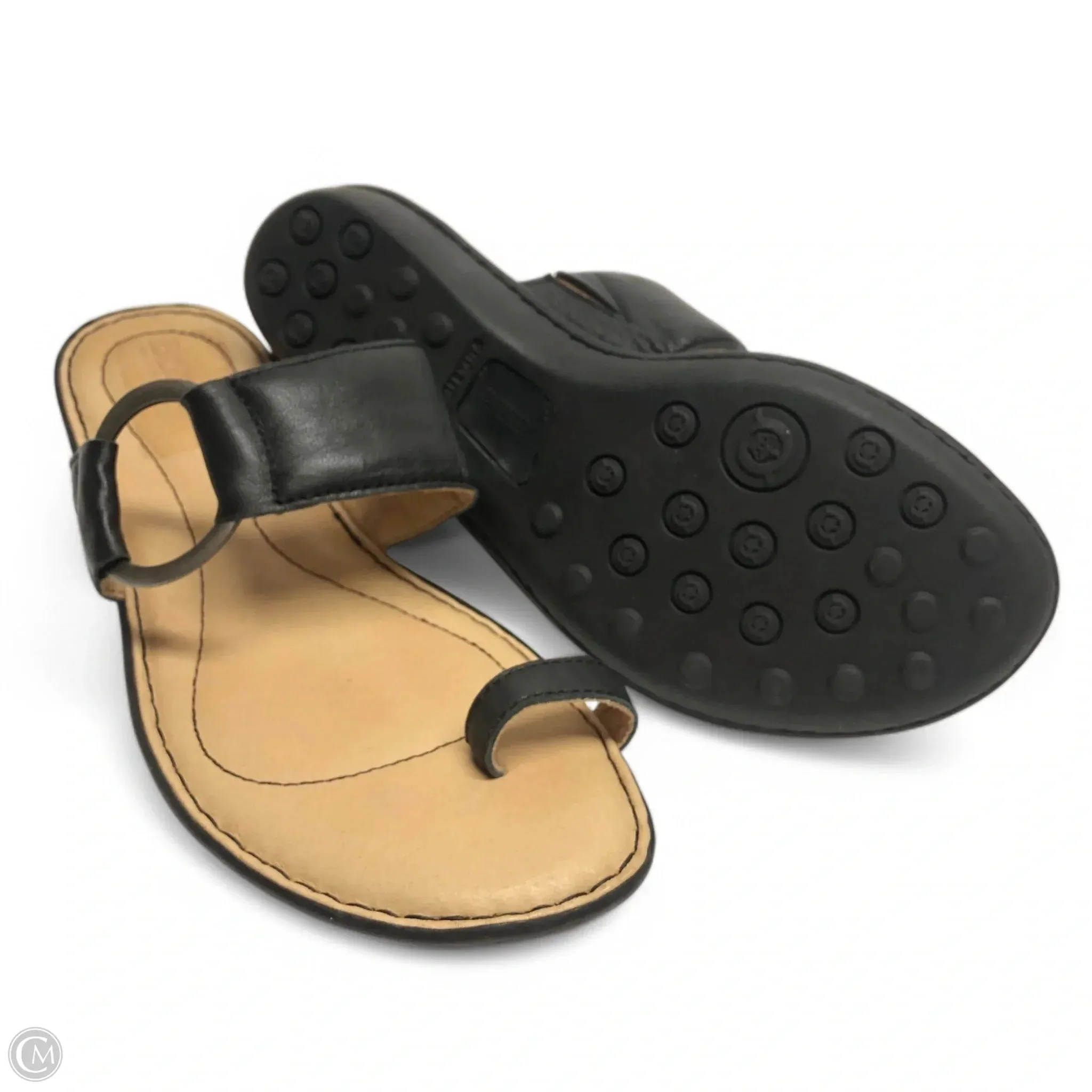 Sandals Flats By Born In Black, Size: 6 born