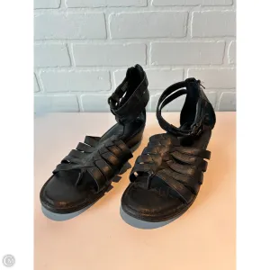 Sandals Flats By Born In Black, Size: 9 born