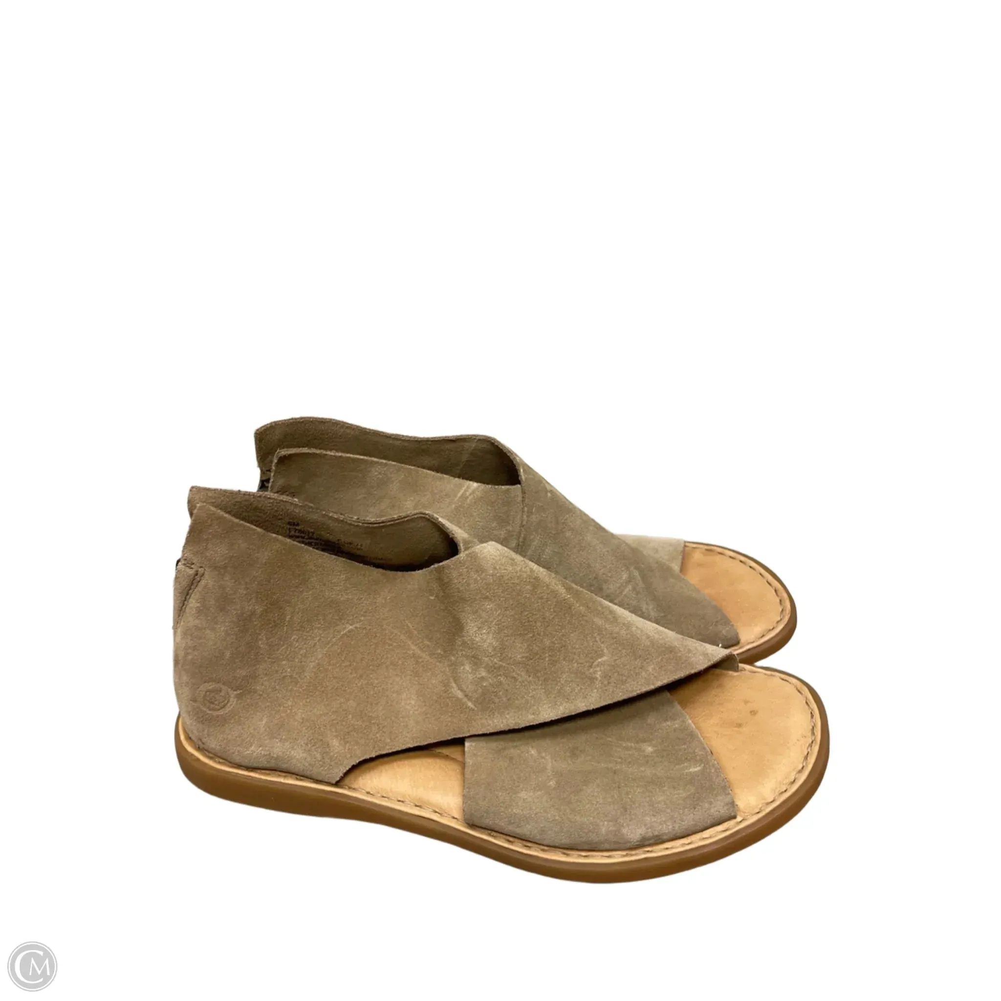 Sandals Flats By Born In Brown, Size: 6