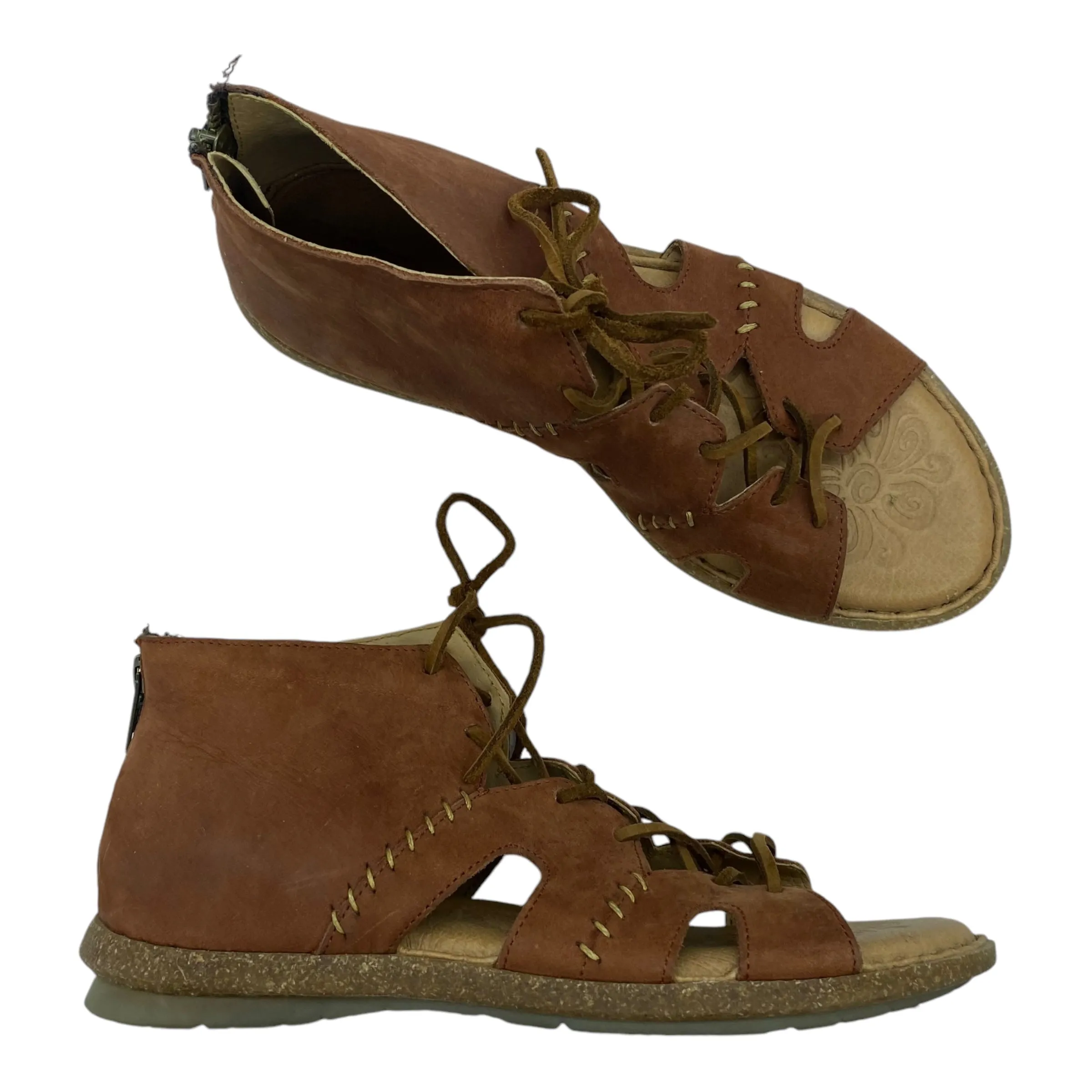 Sandals Flats By Born In Brown, Size:8 born