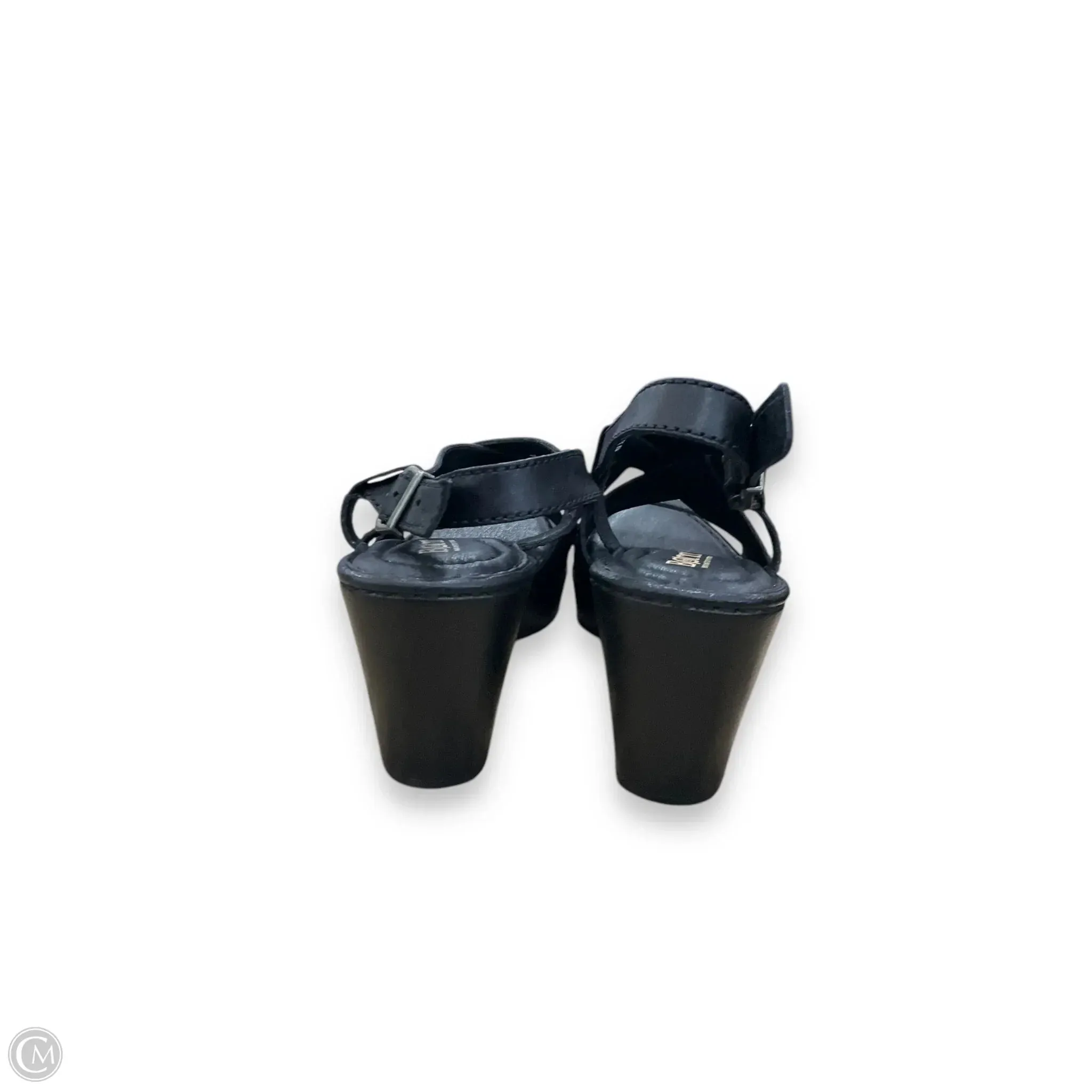 Sandals Heels Block By Born In Black, Size: 7 born
