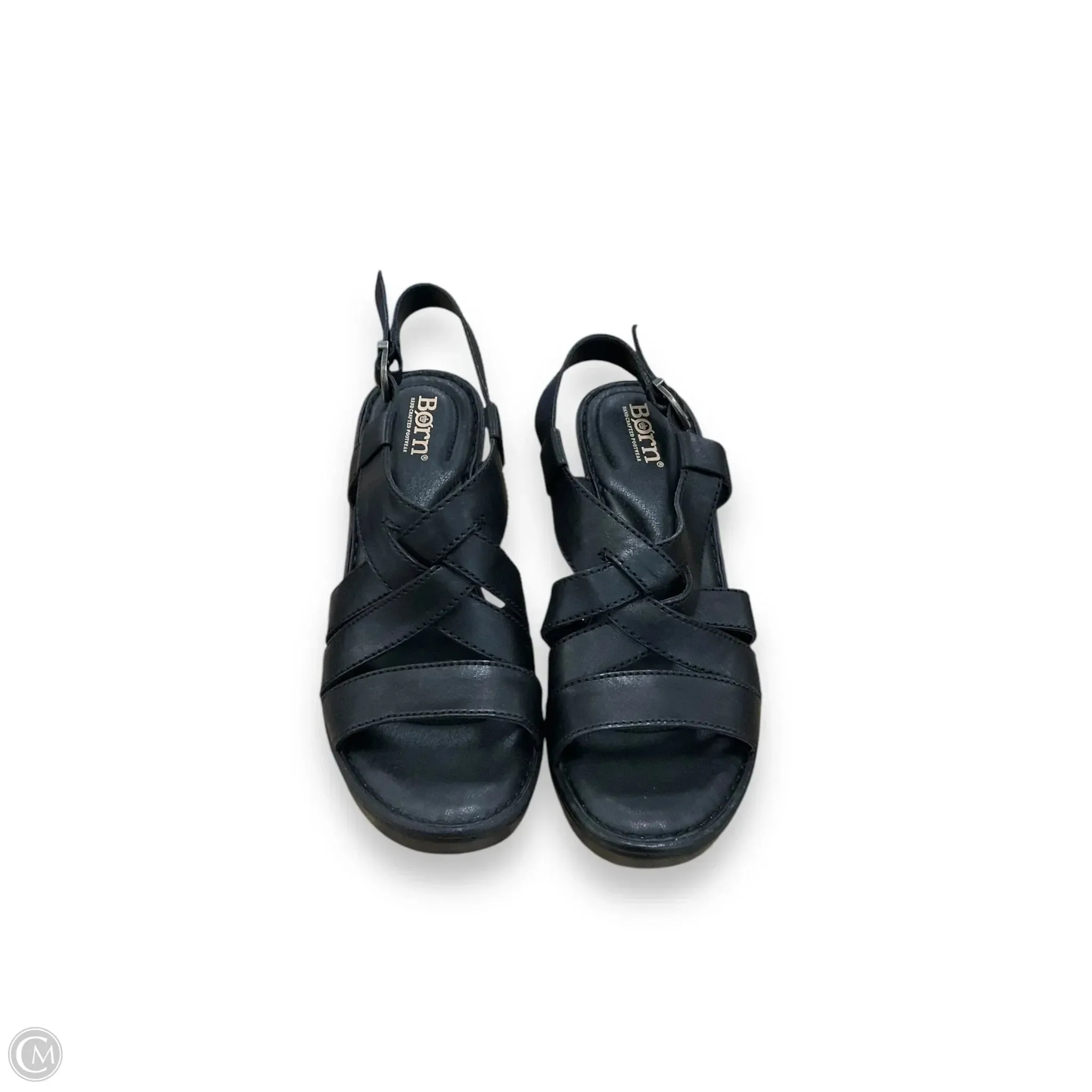 Sandals Heels Block By Born In Black, Size: 7 born