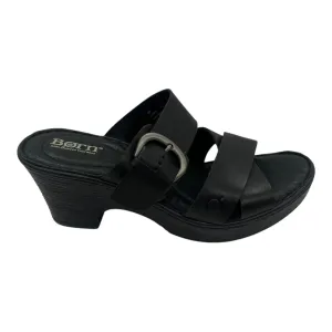 Sandals Heels Block By Born In Black, Size:8 born