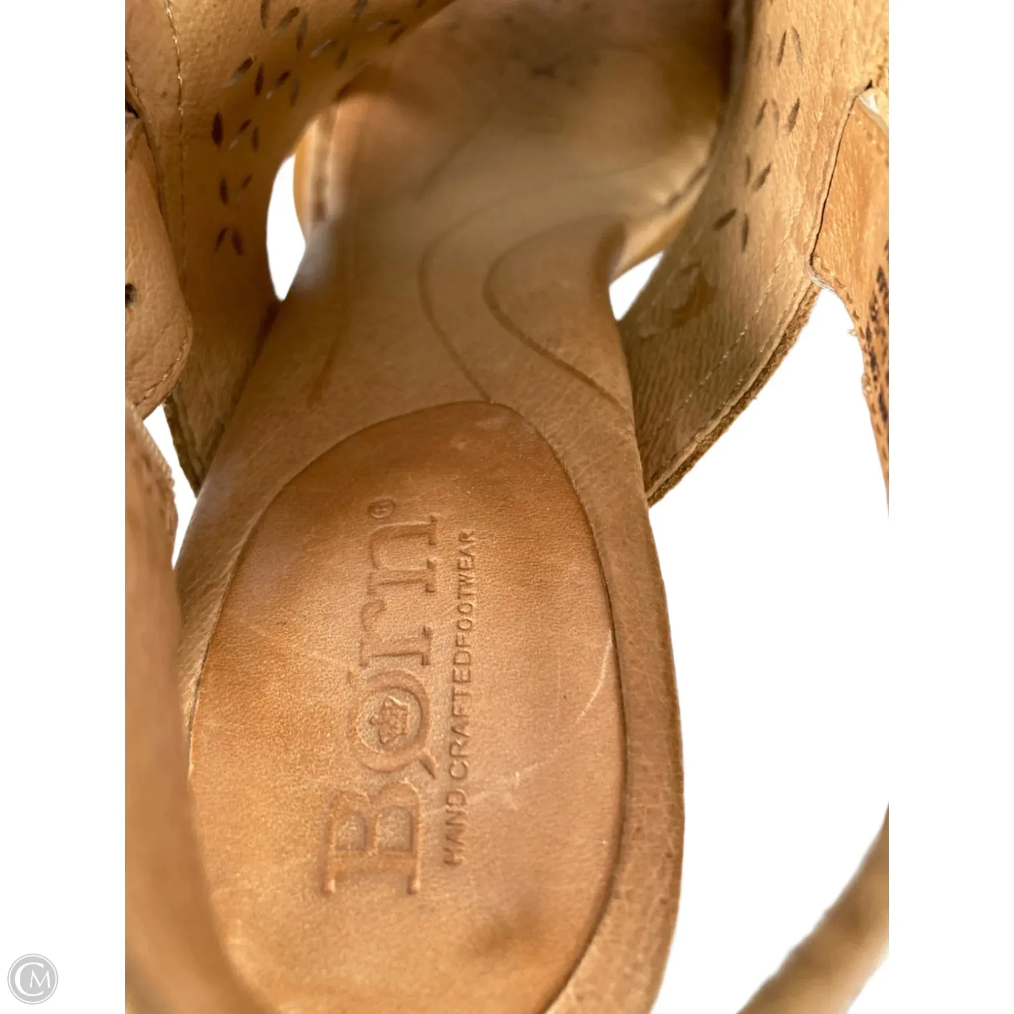 Sandals Heels Block By Born In Tan, Size: 7 born