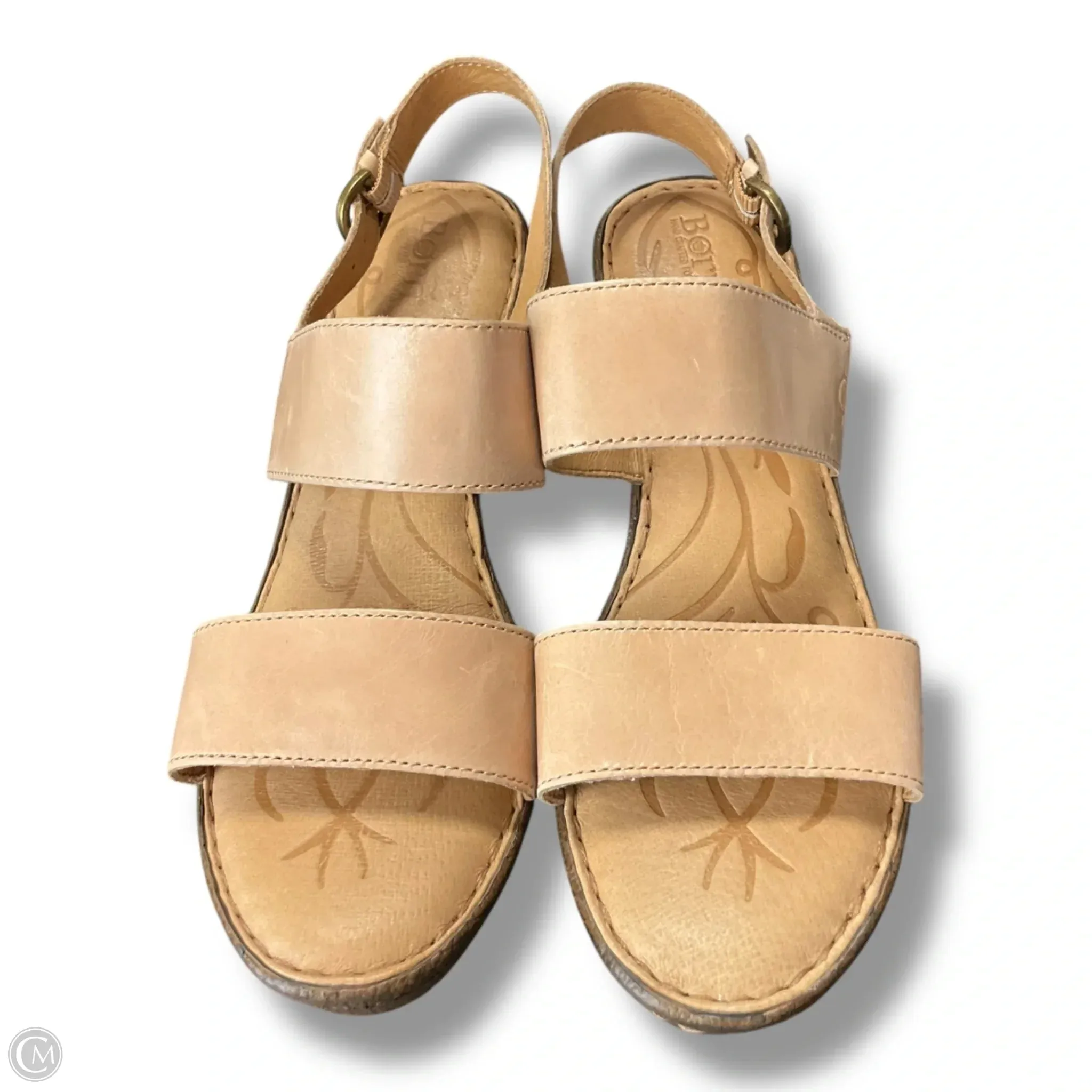 Sandals Heels Wedge By Born In Beige, Size: 11 born