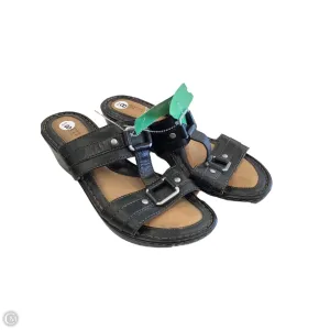 Sandals Heels Wedge By Born In Black, Size: 8 born