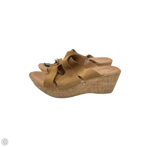 Sandals Heels Wedge By Born In Brown, Size: 10 born