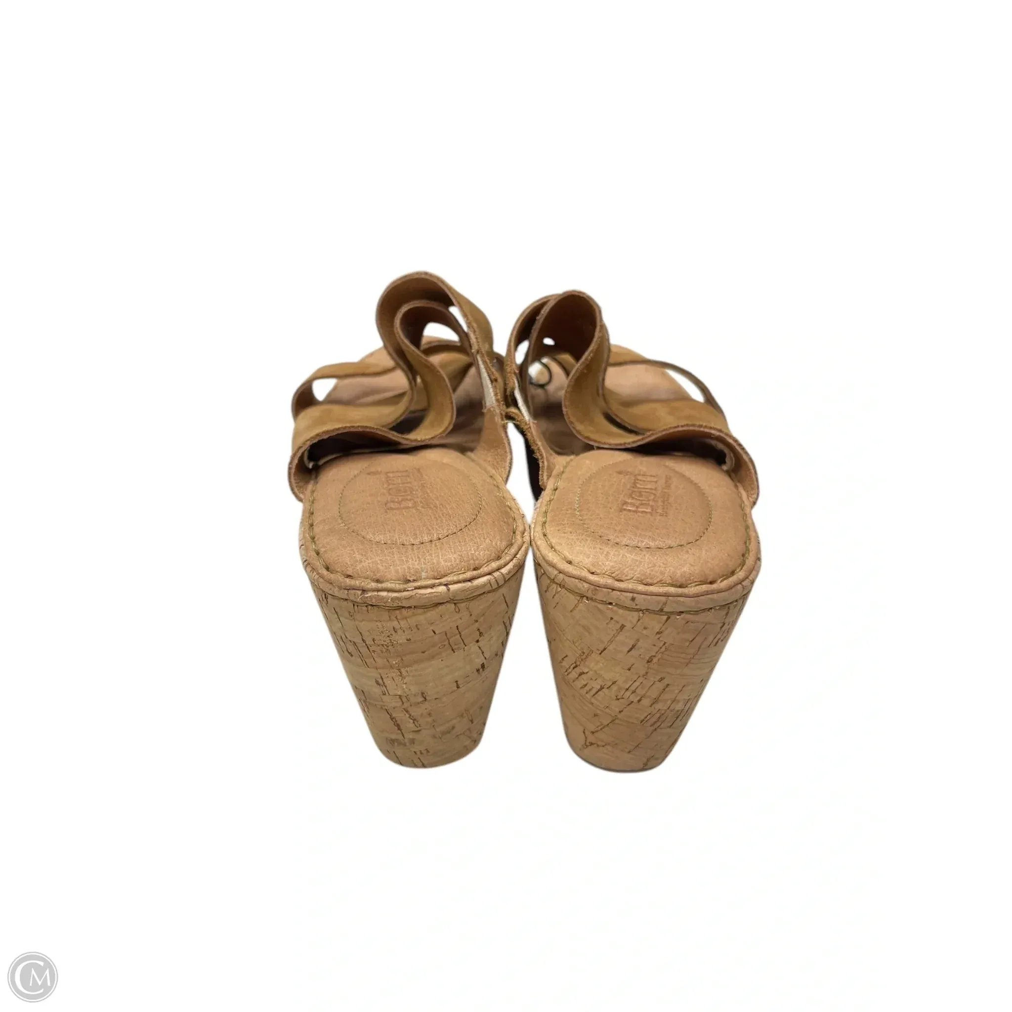 Sandals Heels Wedge By Born In Brown, Size: 10 born