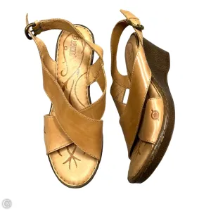 Sandals Heels Wedge By Born In Tan, Size: 10 born
