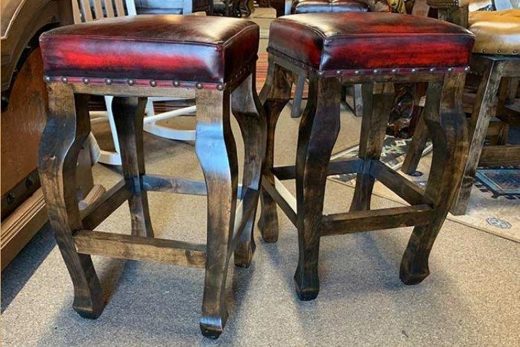 Santa Rosa Leather Bar Stool
