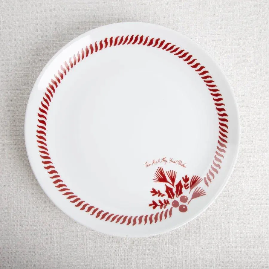 Santa's Longhorn Sleigh Plate Set