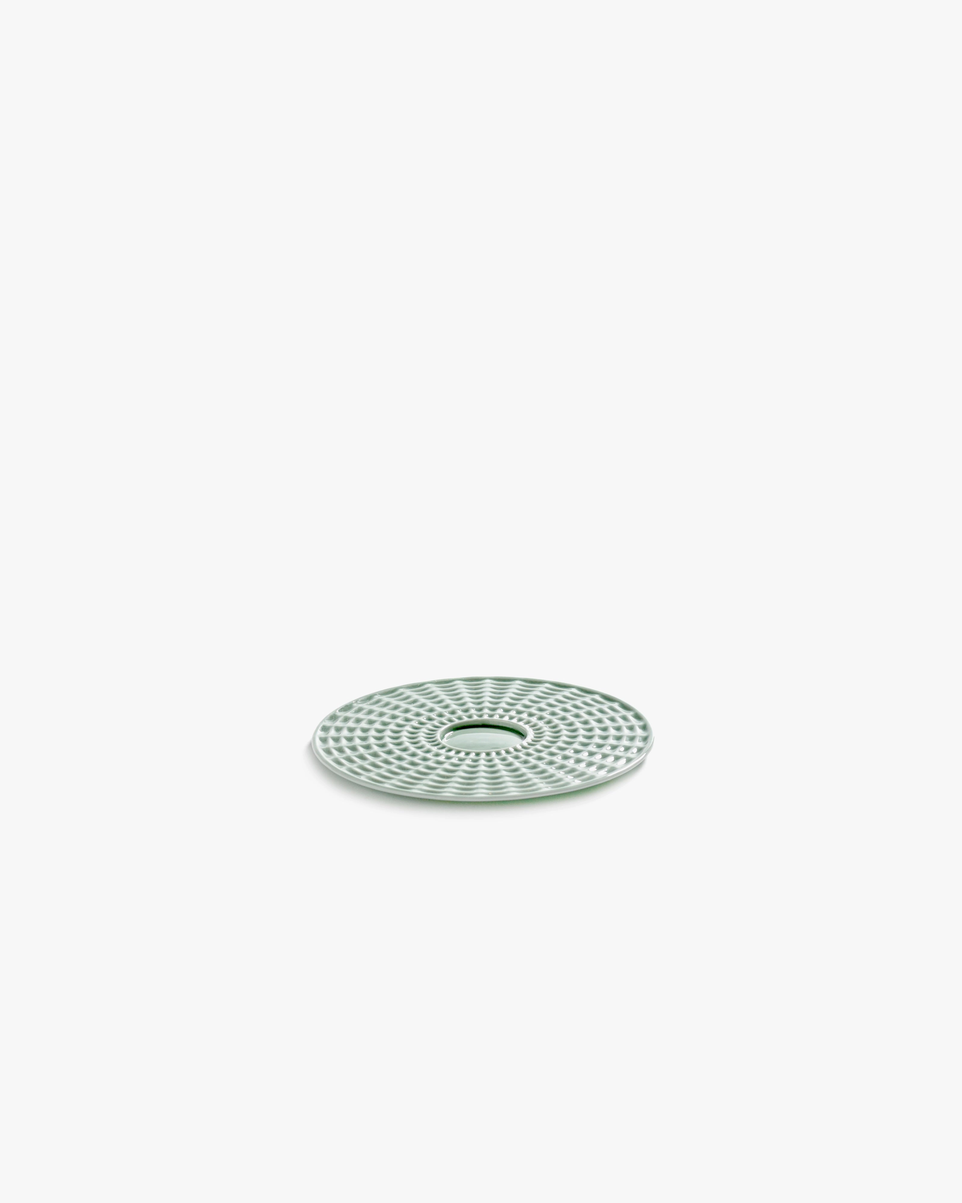 Saucer cappuccino cup green Nido