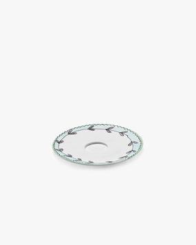 Saucer coffee cup high Blossom milk Midnight Flowers