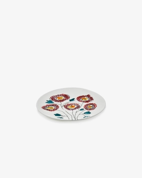 Saucer coffee cup low Anemone milk Midnight Flowers