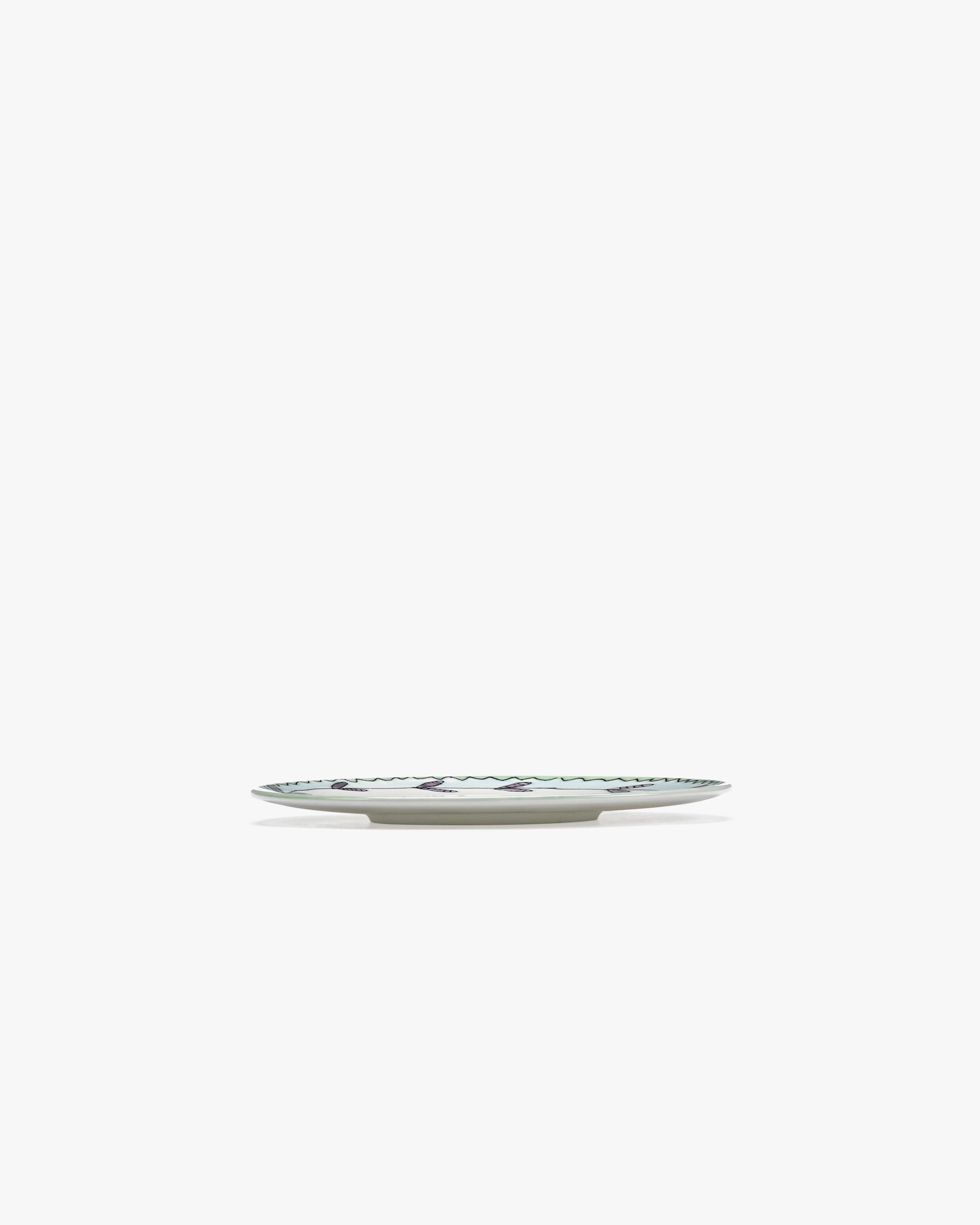 Saucer coffee cup low Blossom milk Midnight Flowers