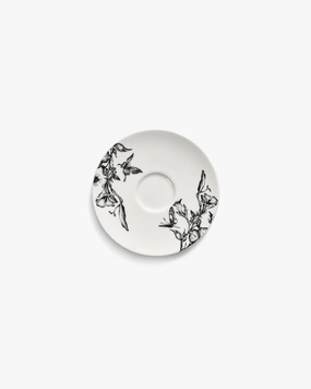 Saucer espresso cup magical blossom white - black Unity