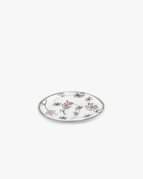 Saucer soup bowl Fiore rosa Midnight Flowers