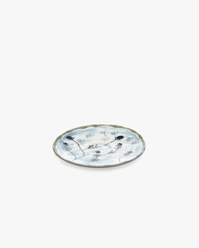 Saucer soup bowl Mirtillo tea Midnight Flowers