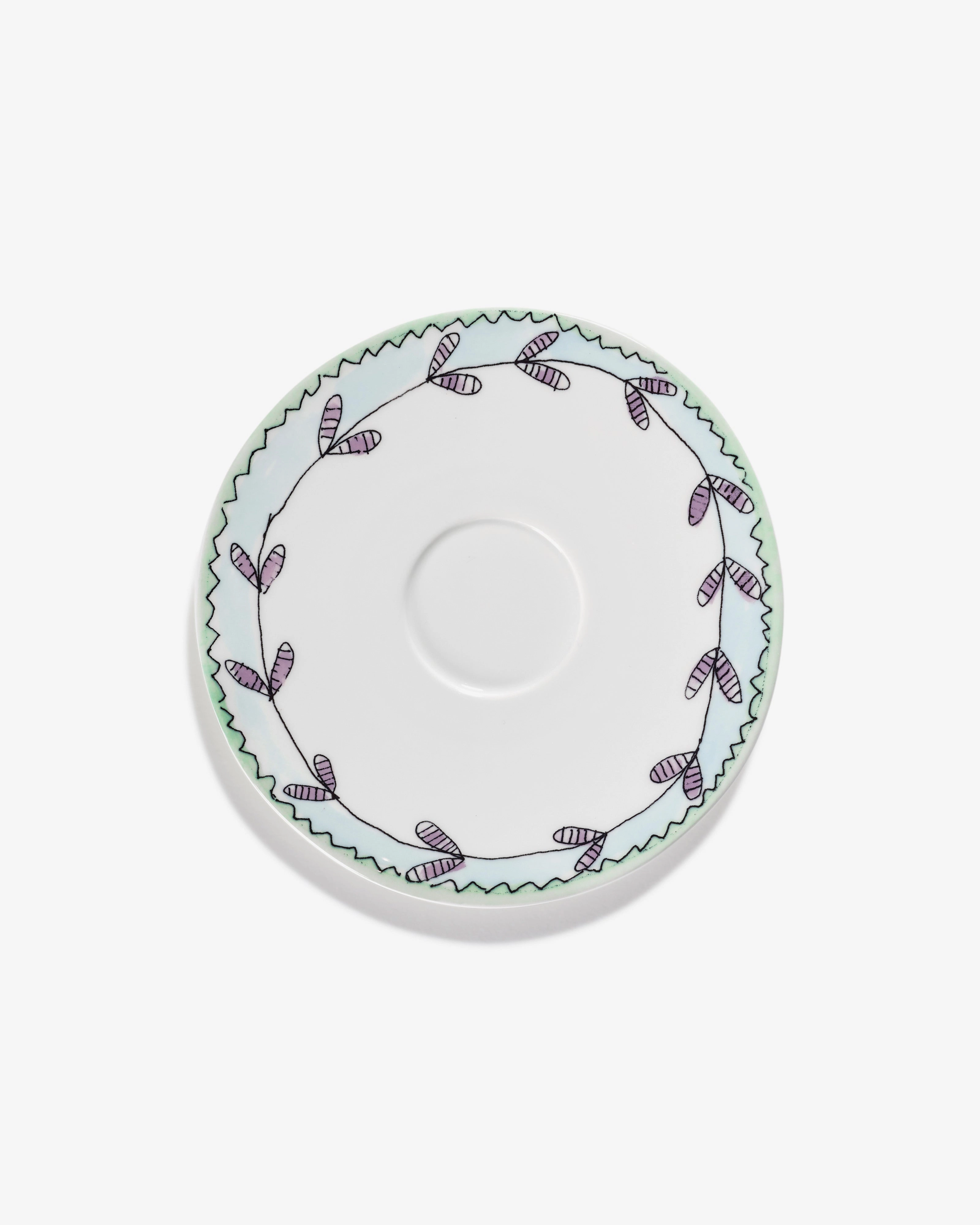 Saucer tea cup Blossom milk Midnight Flowers