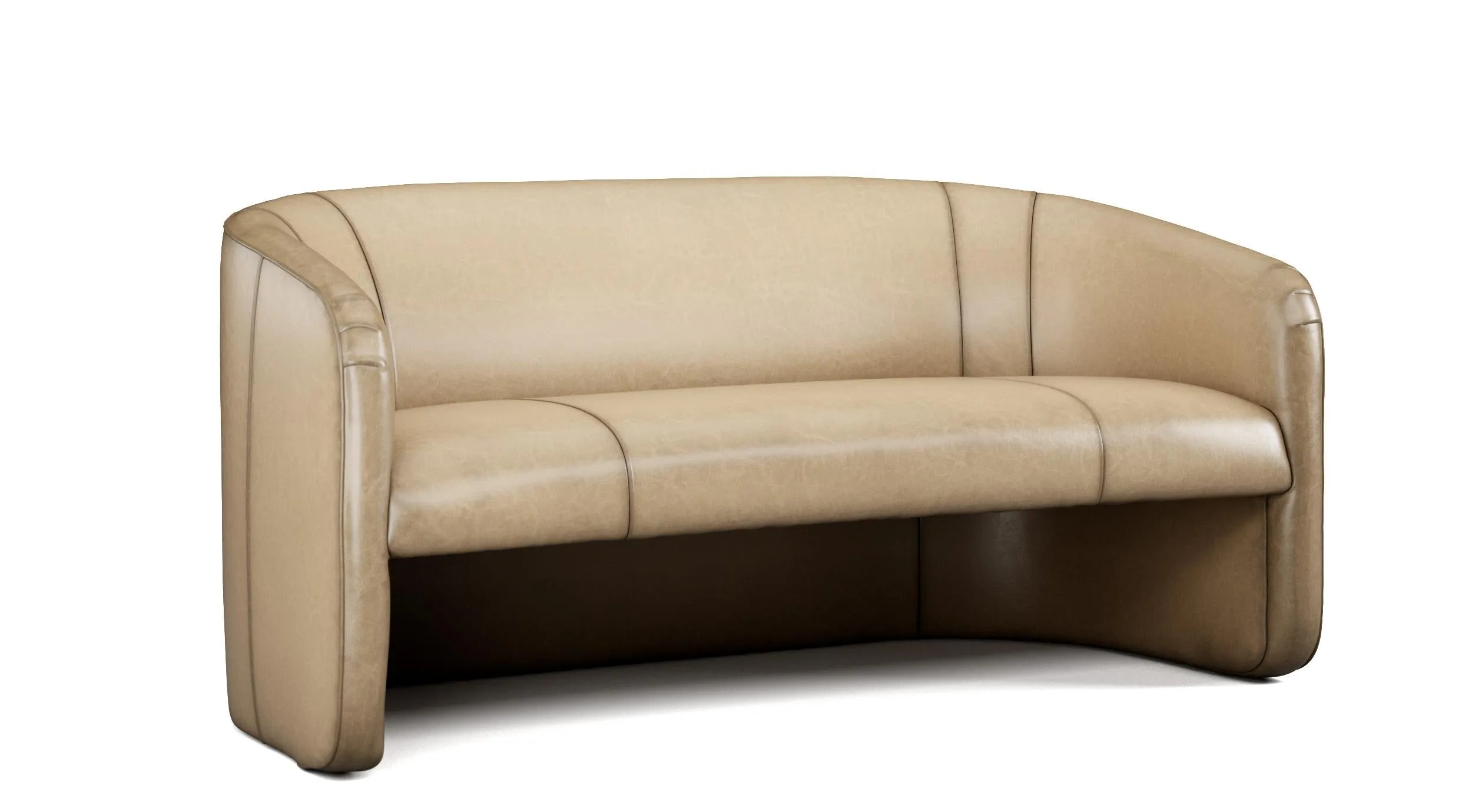 Sauvage Bentley Luxury Leather Settee with Custom Options
