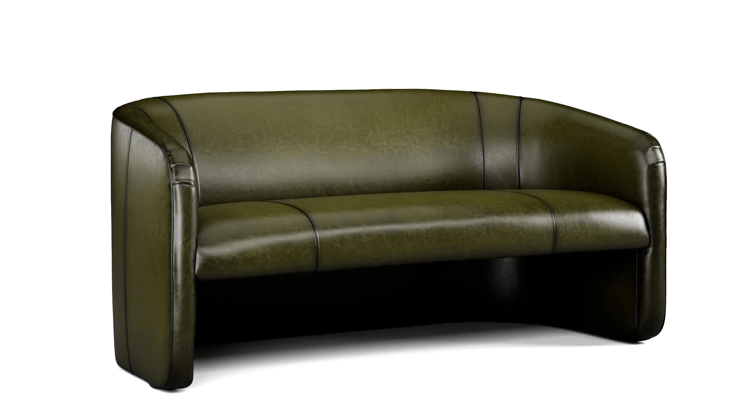 Sauvage Bentley Luxury Leather Settee with Custom Options