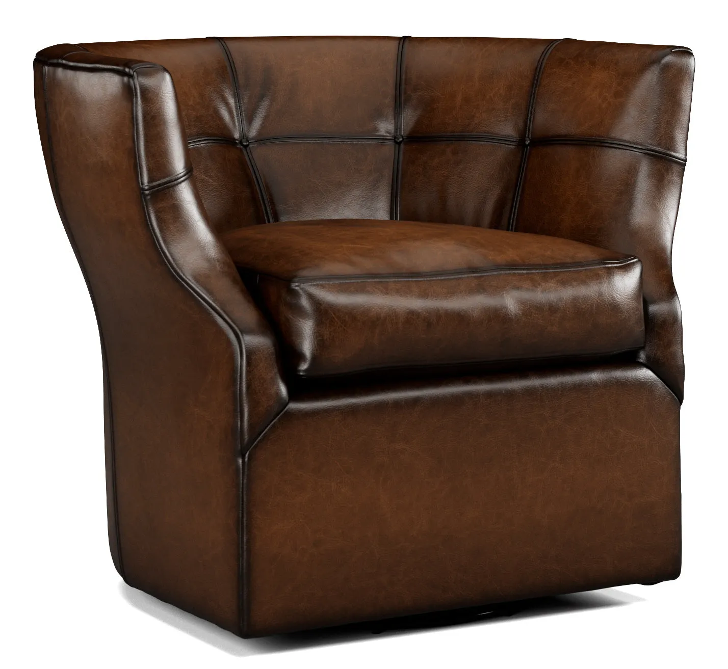 Sauvage Luxury Leather Swivel Chair