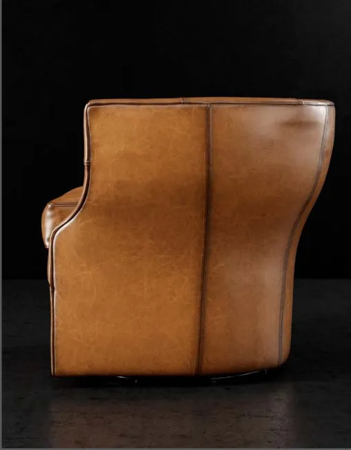 Sauvage Luxury Leather Swivel Chair