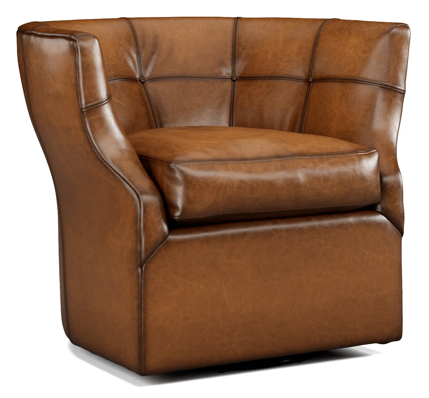 Sauvage Luxury Leather Swivel Chair