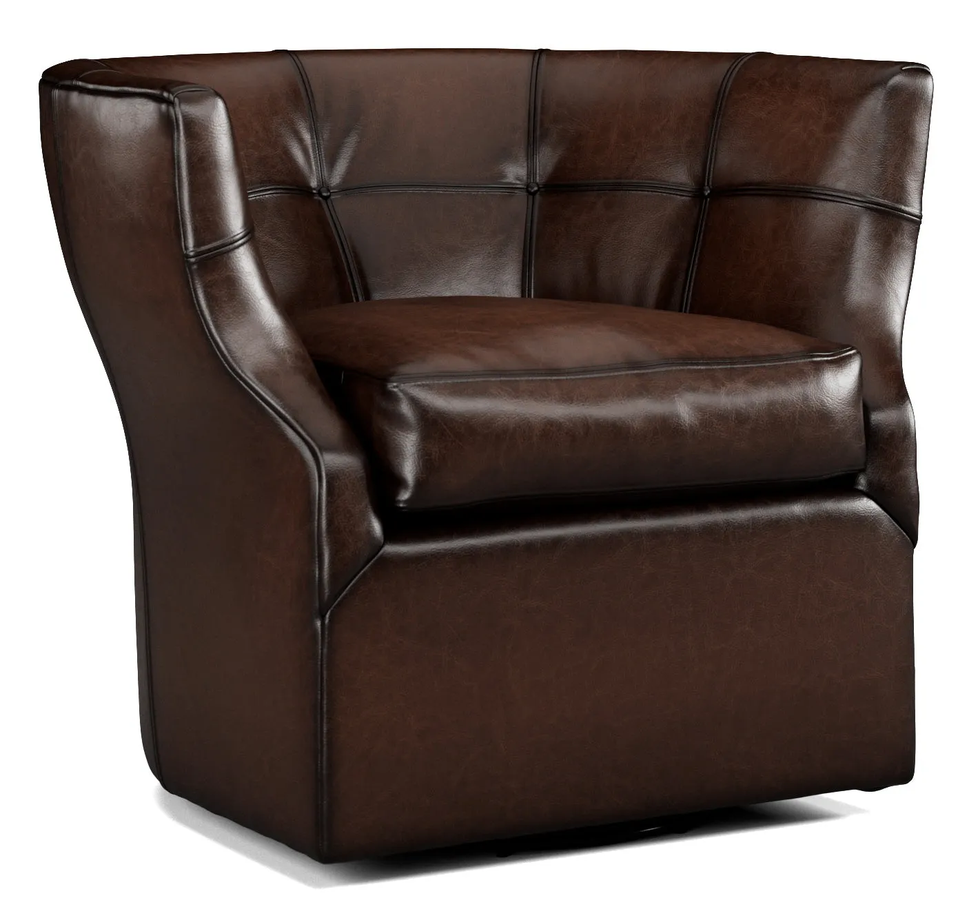Sauvage Luxury Leather Swivel Chair